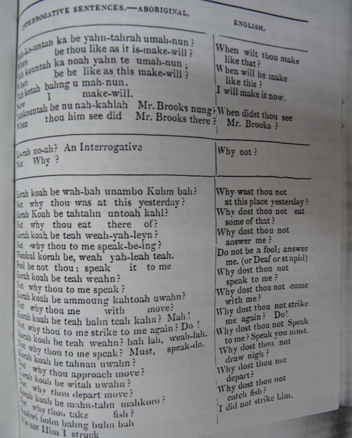 Dialect: Threlkeld c1827, Interrogative sentences